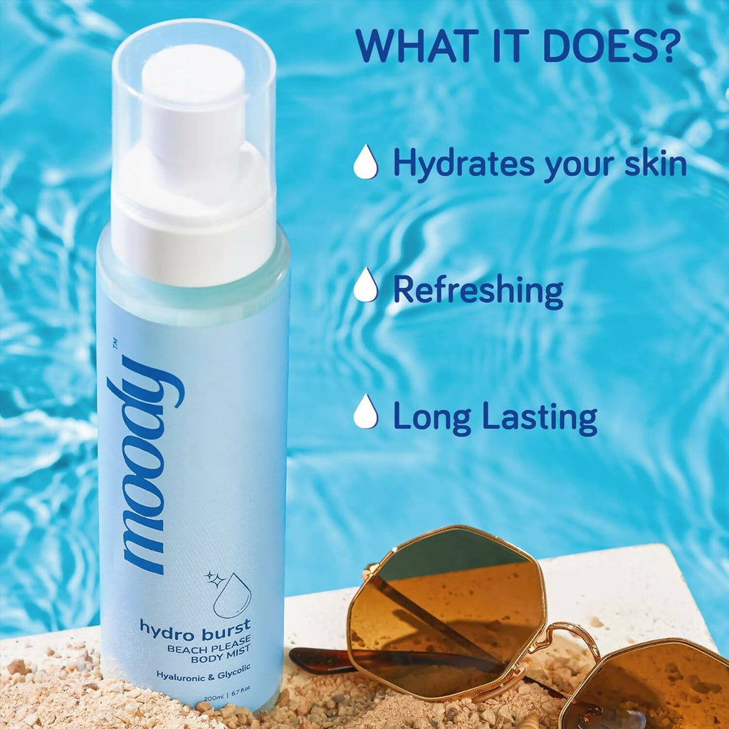Moody Hydro Burst Beach Please Body Mist | Grocsy