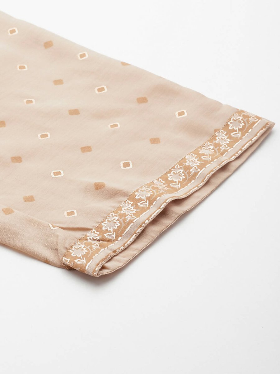 Ahalyaa Women's Traditional wear Kurta Set - Tan | Grocsy