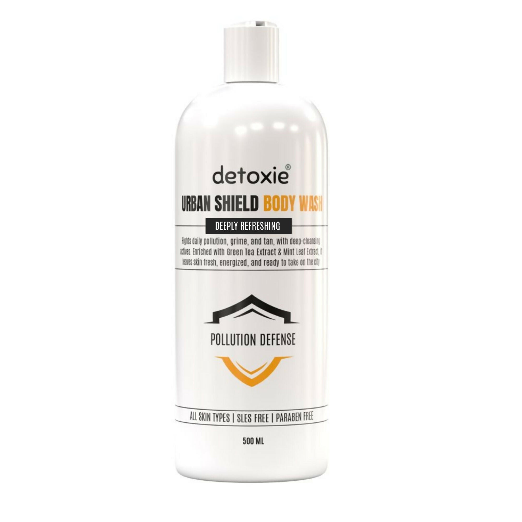 Detoxie Body Wash with Loofah - Urban Shield | Grocsy