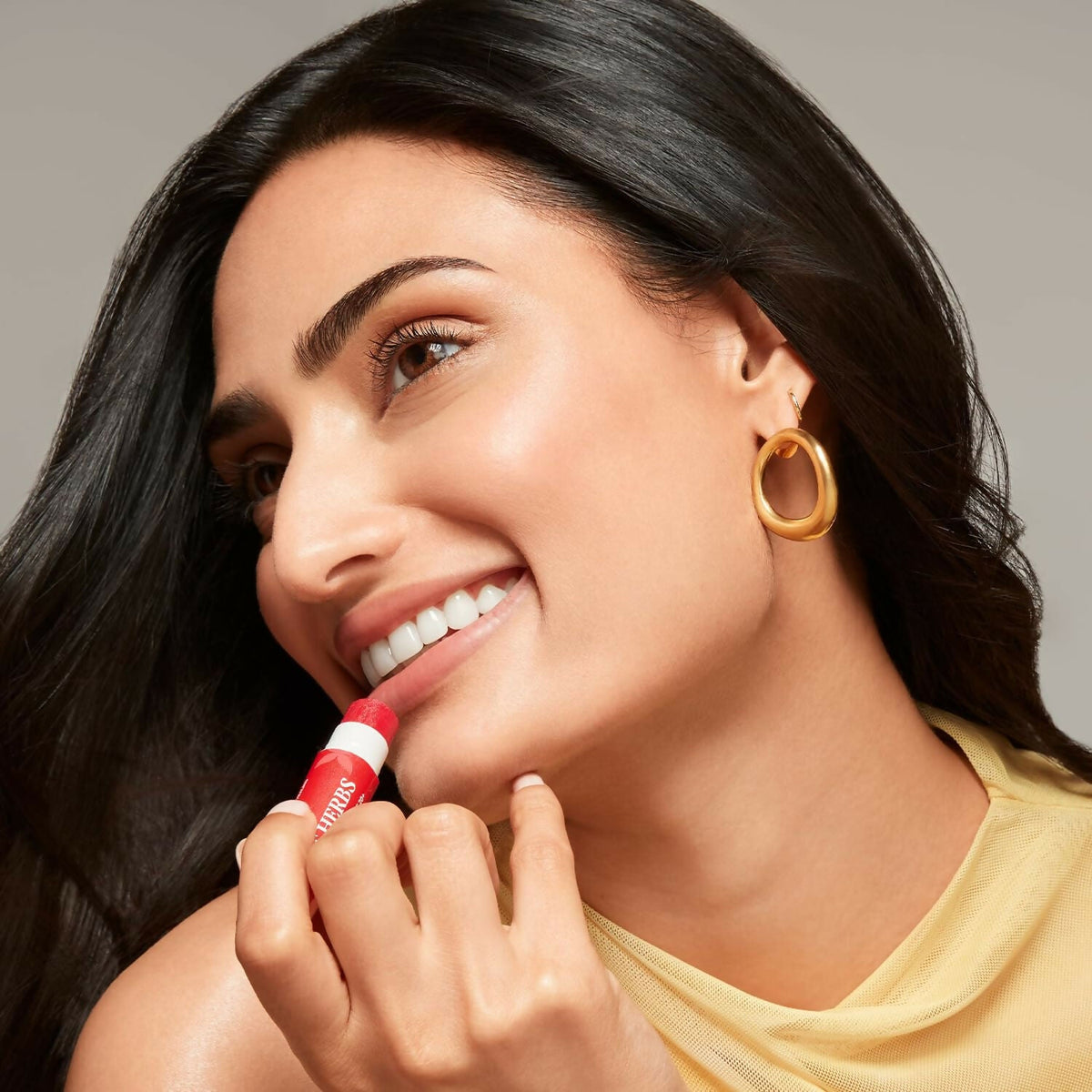 Just Herbs Vanilla Tinted Lip Balm with SPF 20+ for Dark Lips to Lighten | Grocsy