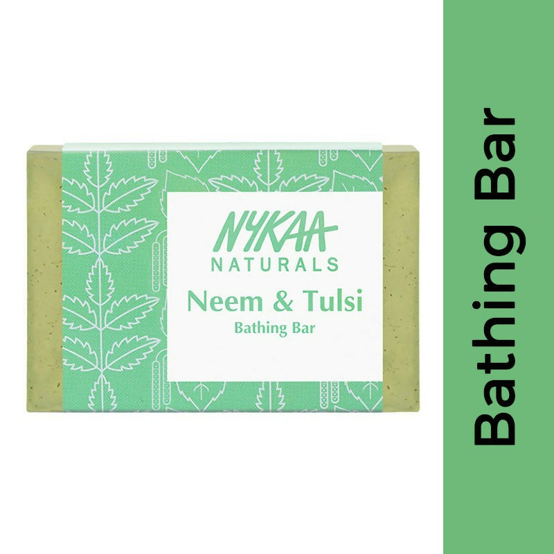 Nykaa Naturals Neem & Tulsi Purifying Bathing Soap | Grocsy