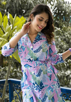 Casual Fashionable Multi Muslin Cotton co-ord set - Manya | Grocsy