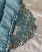 KC Sky Blue Vichitra Silk Palazzo Suit For Women Festival Wear | Grocsy