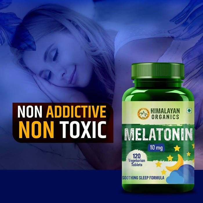 Himalayan Organics Melatonin 10 mg Vegetarian Tablets | Grocsy