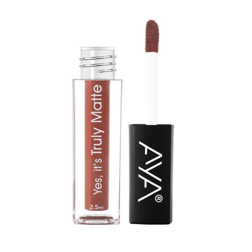 AYA Yes It's Truly Matte Liquid Lipstick - 02 Hazelnut | Grocsy