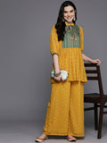 Ahalyaa Women's Traditional Wear Co-ods - Mustard | Grocsy