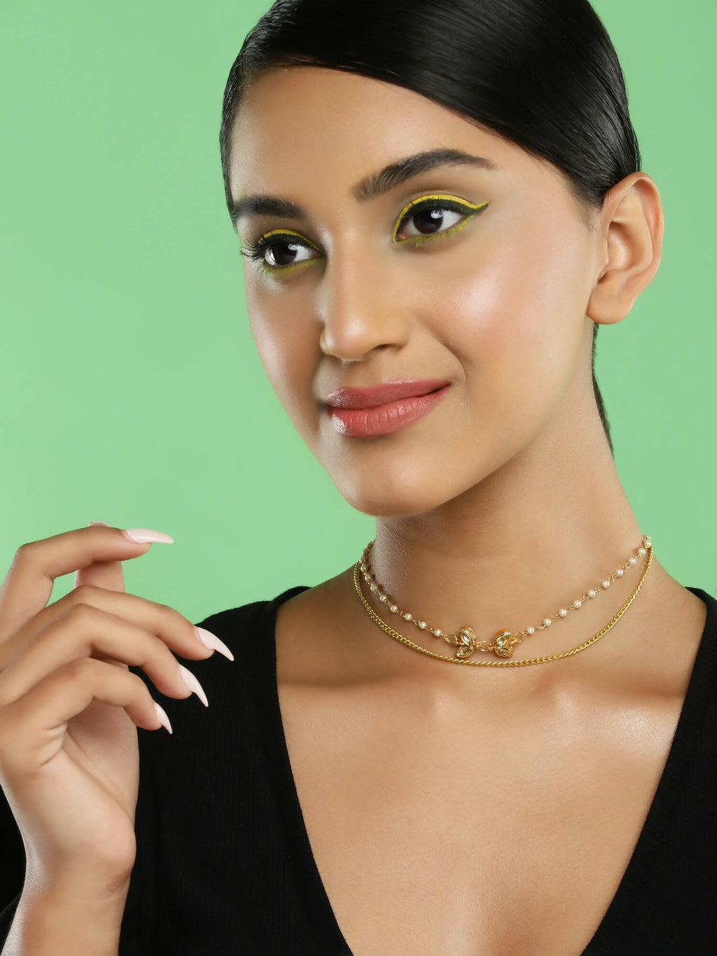 Women's Gold-Polished Chain - Ruby Raang | Grocsy