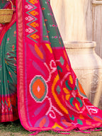 Shree Shyam Fashion Grey Pochampally Silk Saree | Grocsy