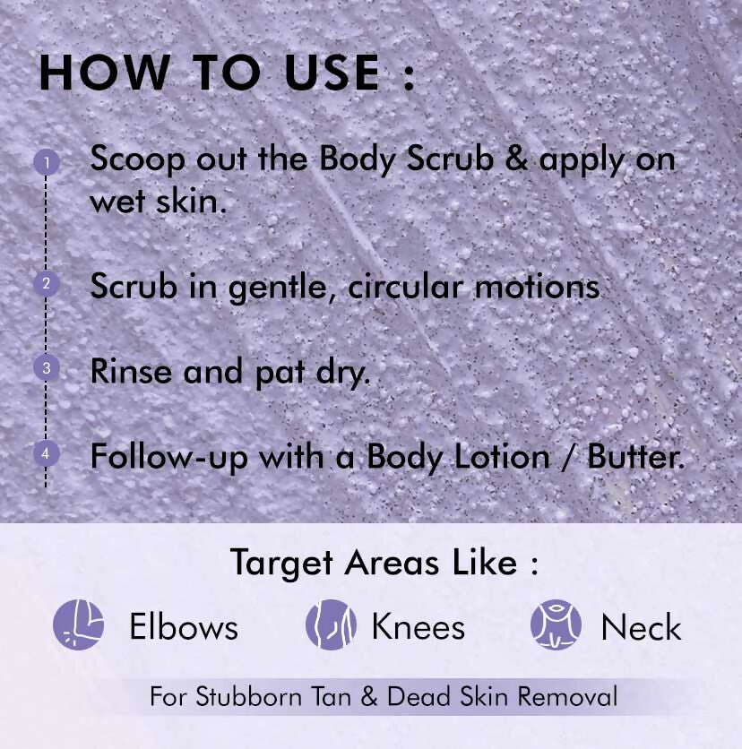 mCaffeine Blueberry Breeze Body Scrub, Exfoliates, Removes Tan, Fruity Blueberry Aroma | Grocsy