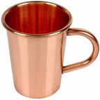 Small Solid Copper Glasses with Handle Set of 4 | Grocsy