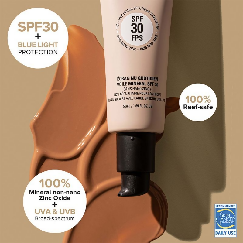 Nudestix Nudescreen Daily Mineral Veil SPF 30 Sunscreen - Warm | Grocsy