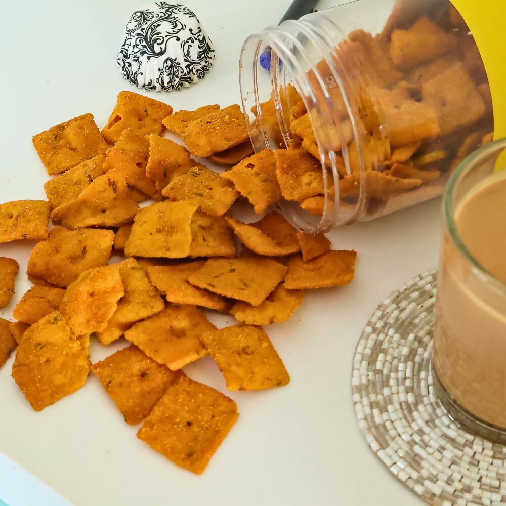 Healthy Master Baked Makai Masala Mathri Healthy Namkeen Snacks | Grocsy