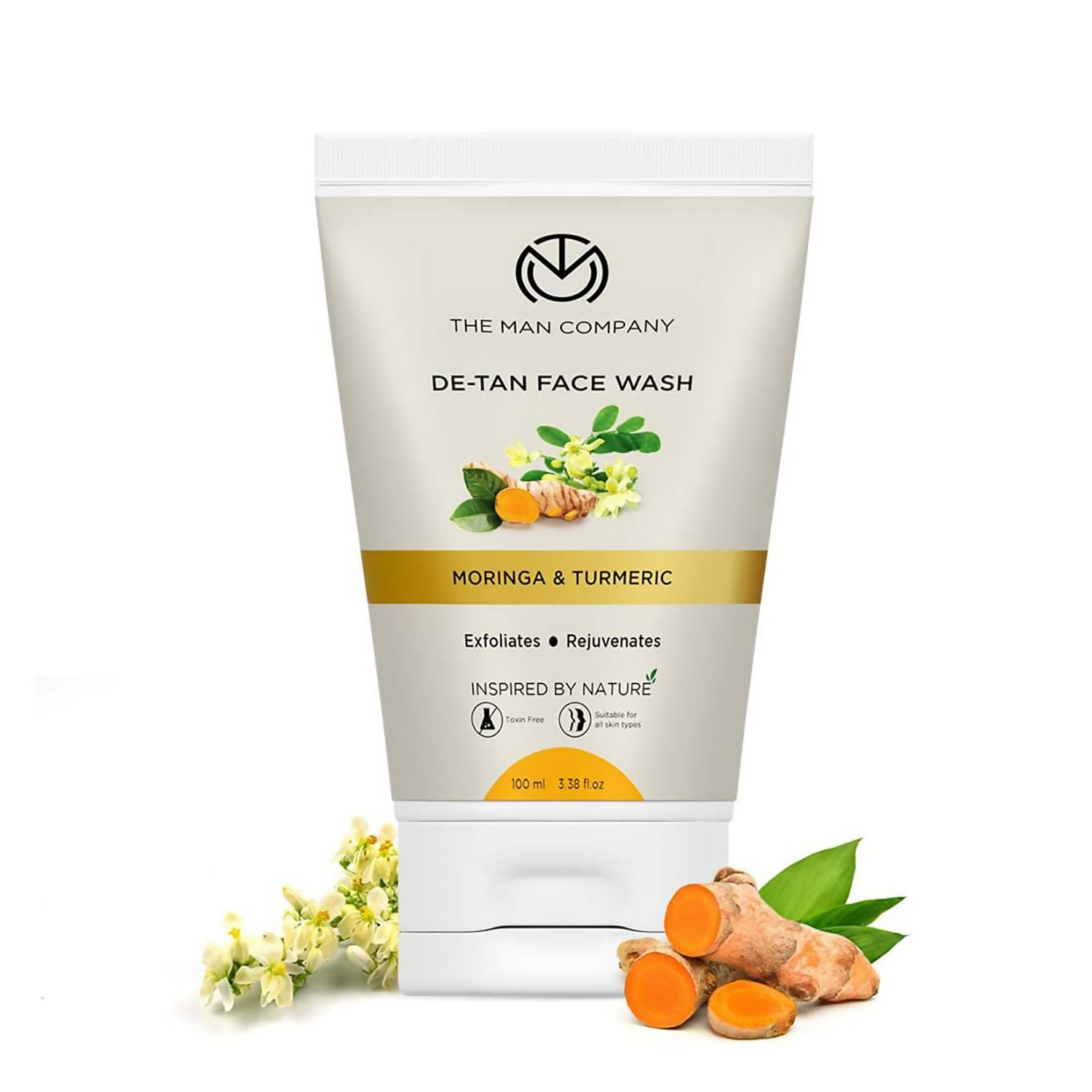 The Man Company De Tan Face Wash For Men with Turmeric & Moringa | Grocsy