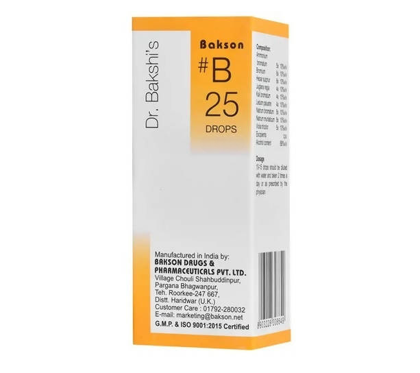 Bakson's Homeopathy B25 Drops | Grocsy