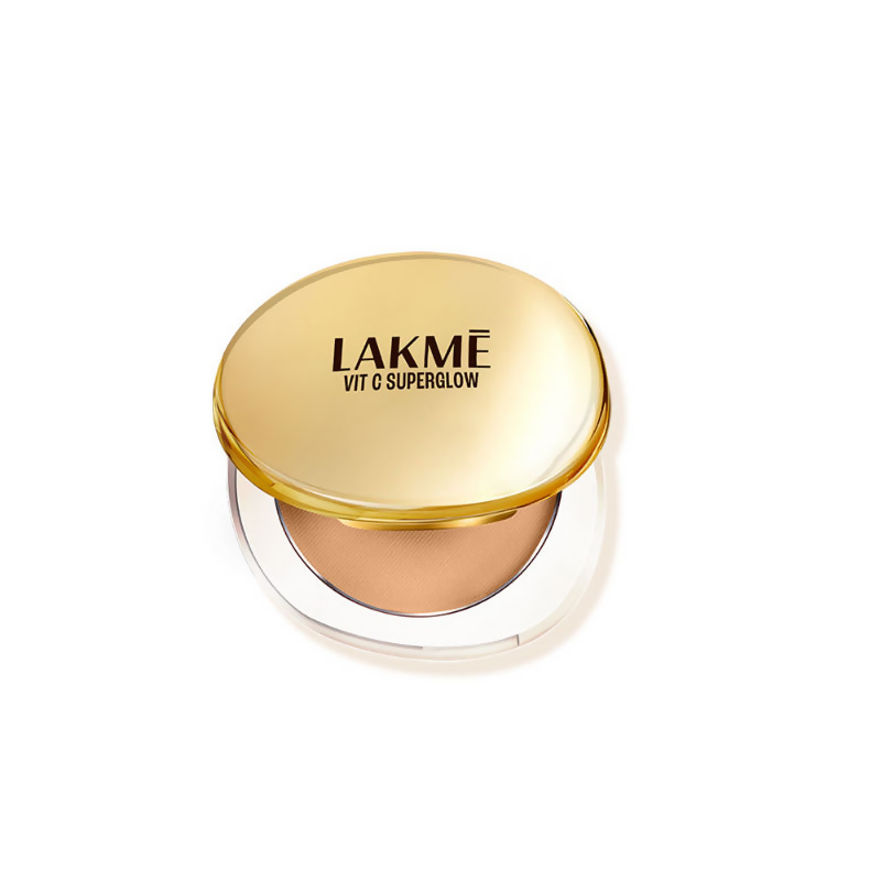 Lakme Vitamin C Superglow Skin Perfecting Compact with 1 % Vit C - Beige | Grocsy