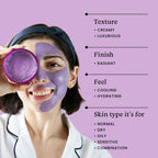 Foxtale De-Tan Face Mask For Glowing Skin - Clay Mask with Lactic Acid For Tan Removal, Reduction in Blackheads, Instant Brightening | Grocsy