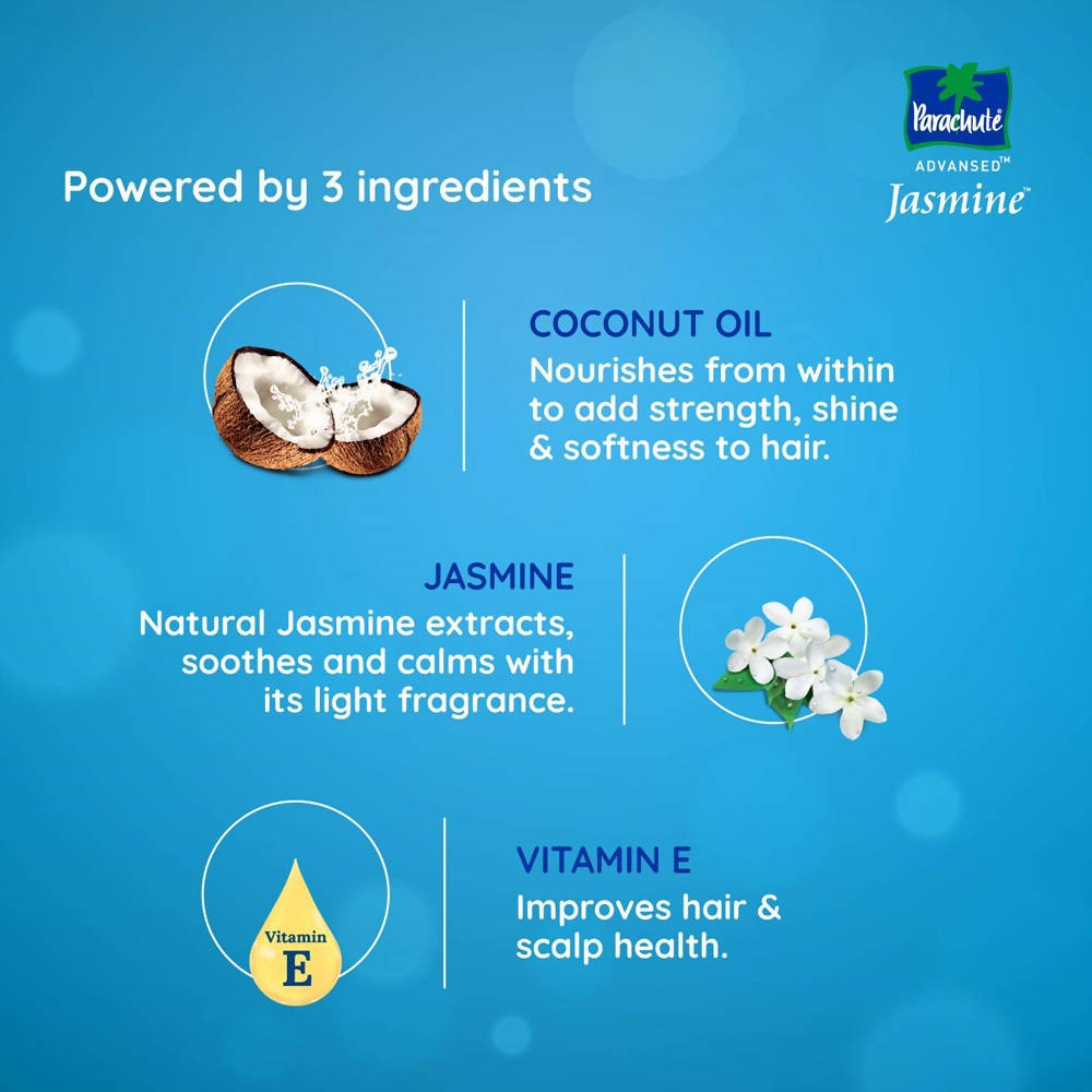 Parachute Advansed Jasmine Non-Sticky Coconut Hair Oil | Grocsy