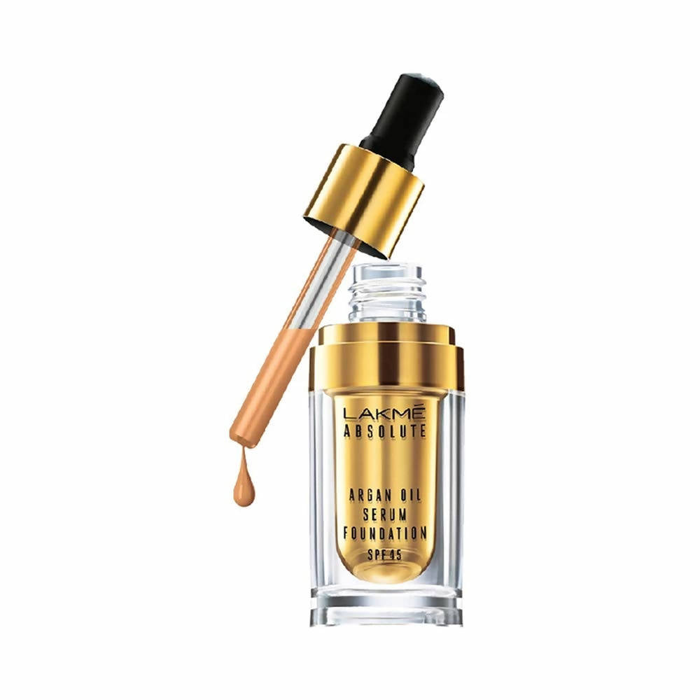 Lakme Absolute Argan Oil Serum Foundation with SPF 45 - Natural Almond | Grocsy