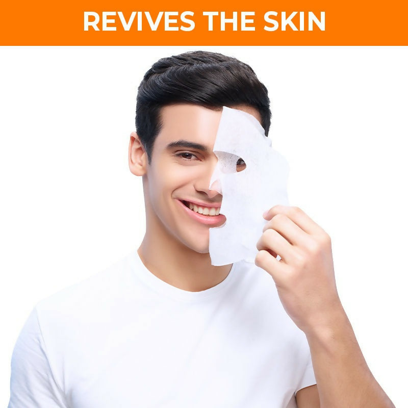 Nykaa Skin Secrets Indian Rituals Sandalwood + Orange Peel Sheet Mask For Glowing & Calm Skin | Grocsy