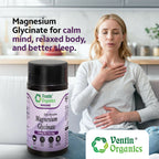 Ventin Organics Magjaz Magnesium Glycinate Tablets | Grocsy
