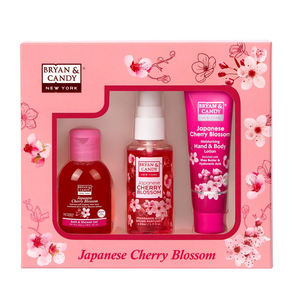 Bryan & Candy Cherry Blossom Bath Kit | Grocsy