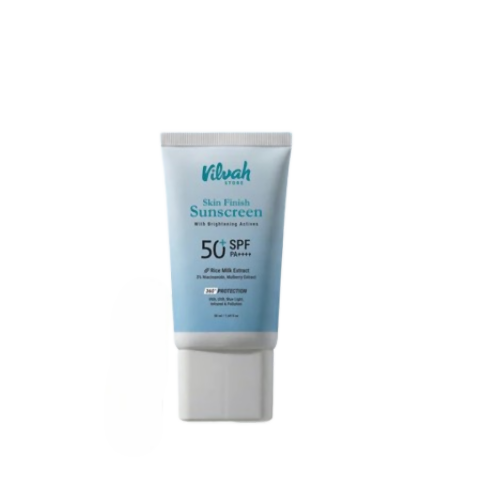 Vilvah Store Skin Finish Sunscreen SPF 50 PA++++ | Grocsy