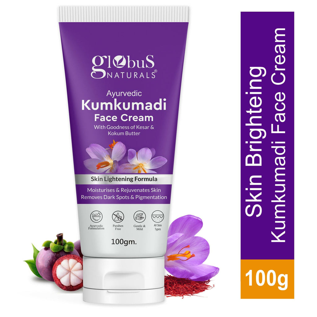 Globus Naturals Ayurvedic Kumkumadi Skin Lightening Face Cream | Grocsy
