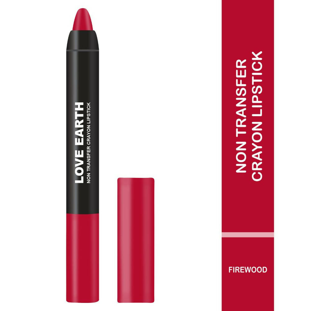 Love Earth Non Transfer Crayon Lipstick-Firewood | Grocsy