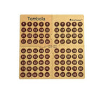 Kraftsman Portable Wooden Tambola Board Game With 600 Tickets | Grocsy