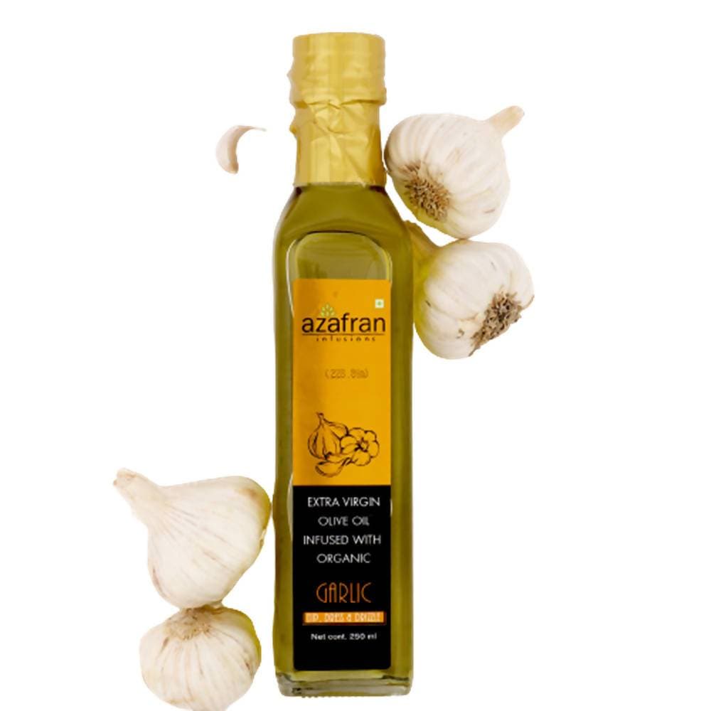 Azafran Infusions Garlic Infused Extra Virgin Olive Oil | Grocsy