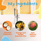 Puddles Organic Cub Riders Fruity Gel Kids Body Wash, Coconut Cleansers Essential Oil | Grocsy