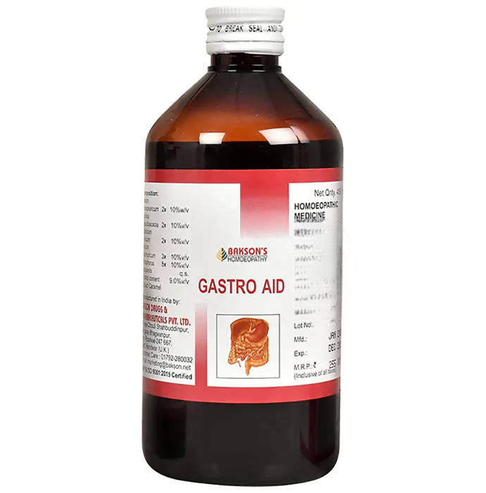 Bakson's Homeopathy Gastro Aid Syrup Sugar Free | Grocsy