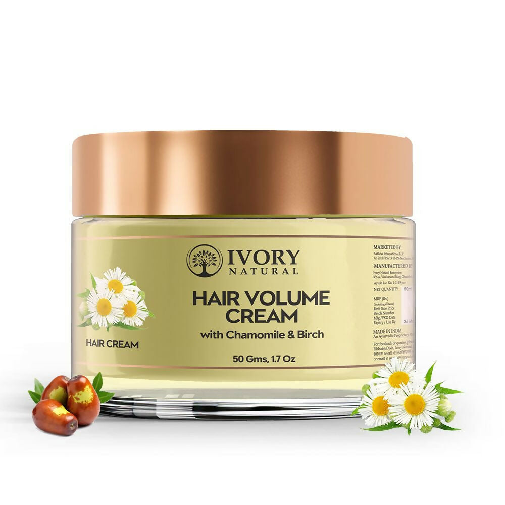 Ivory Natural Hair Volume Cream For Thicker, Fuller Looking Hair | Grocsy