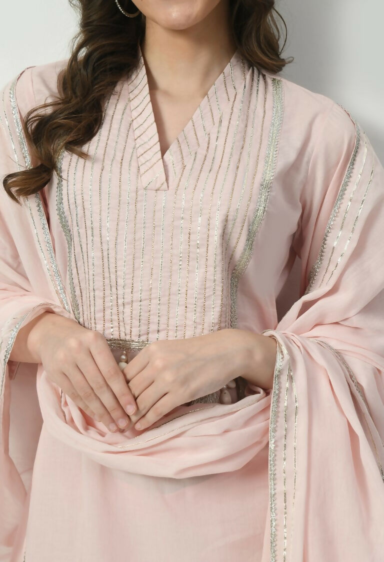 Joban Fashion Cream Cotton Kurta Set | Grocsy