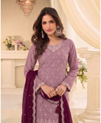 KC Designer Pink 3 Piece Salwar Suit For Women Indian Wear | Grocsy