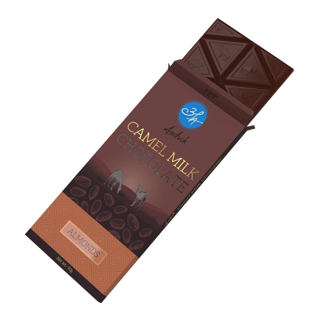 Aadvik Camel Milk Chocolates With Almonds | Grocsy