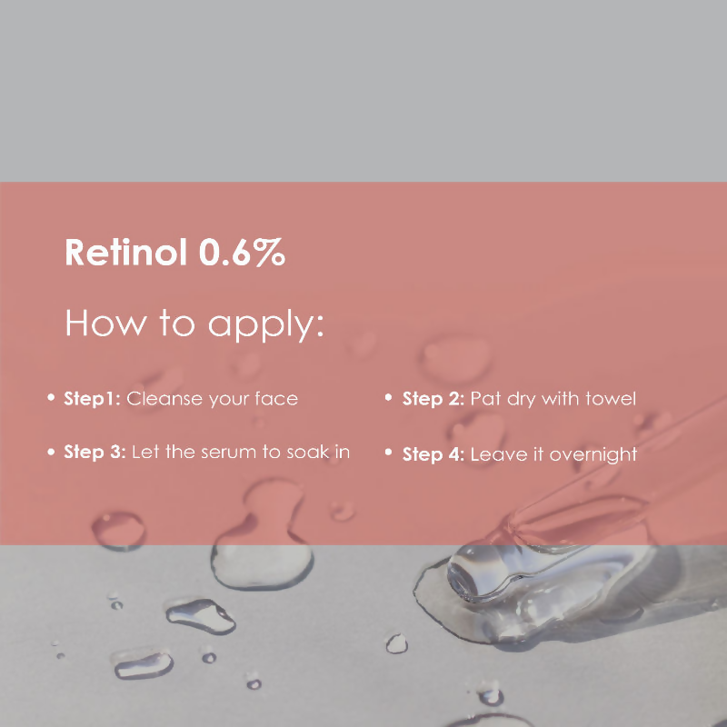 The Body Temple Retinol 0.6% Anti Ageing Night Face Serum | Grocsy