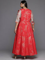 Ahalyaa Women's Traditional wear Ethnic Dress - Red | Grocsy