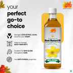 Dorjee Wellness Wood Pressed Black Mustard Oil | Grocsy