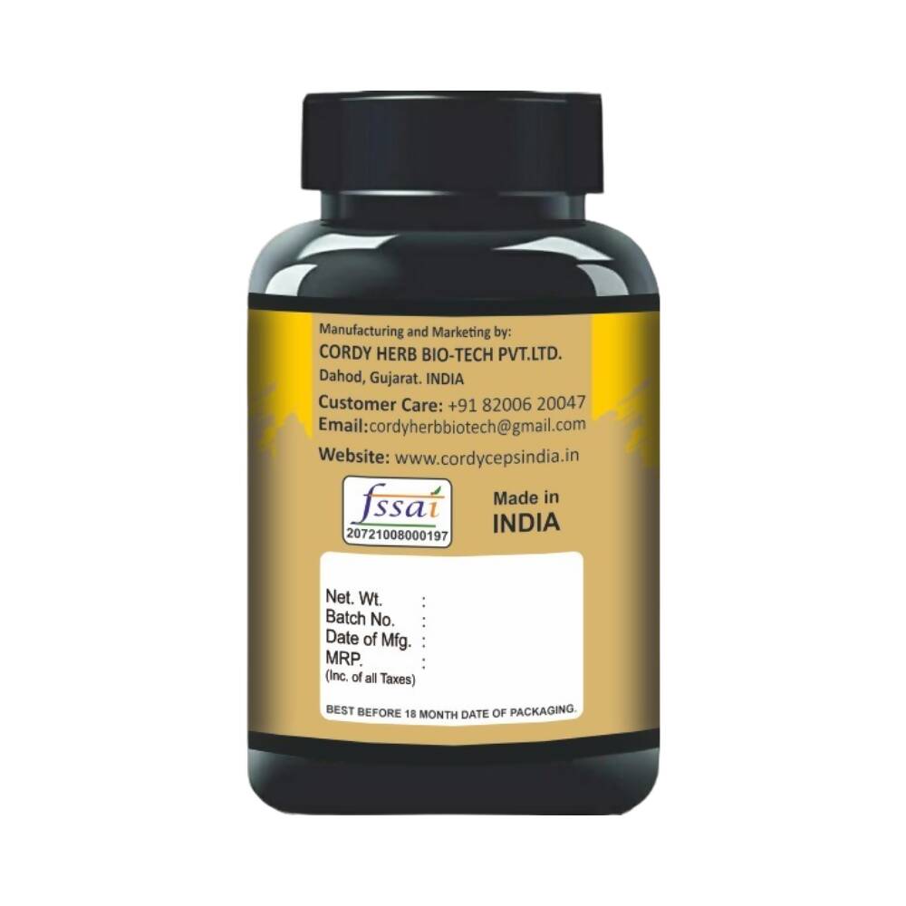 Cordy Herb Curcumin With Bioperine Extract Capsules | Grocsy