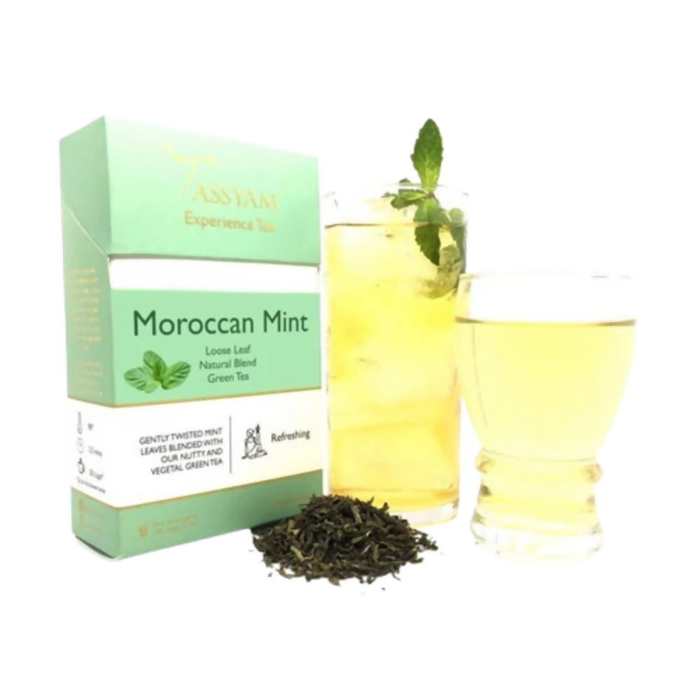 Tassyam Organics Moroccan Mint Green Tea | Grocsy