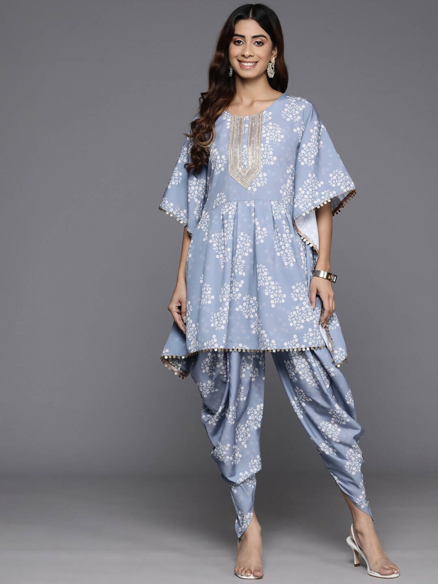 Ahalyaa Women's Traditional Wear Co-ods - Grey | Grocsy
