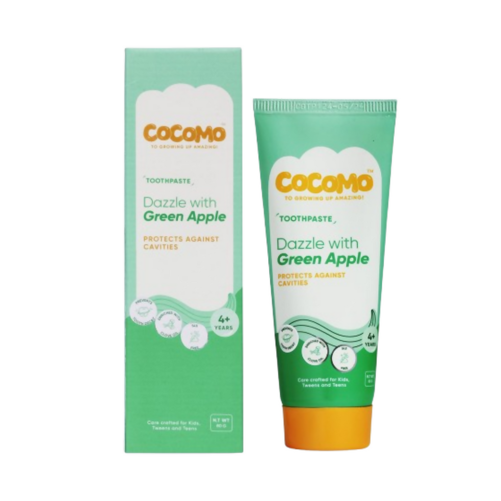 Cocomo Dazzle With Green Apple Toothpaste For Kids | Grocsy
