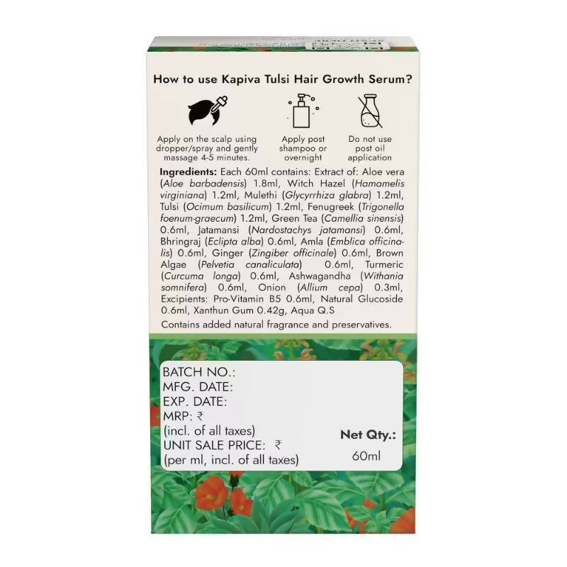 Kapiva Ayurveda Hair Rituals Tulsi Hair Growth Serum | Grocsy