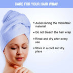 Nykaa Naturals Microfiber Hair Wrap for Frizz Free & Shiny Hair - Blue | Grocsy