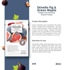 Skinella Deep Nourishing Sheet Mask - Fig & Green Maple | Grocsy
