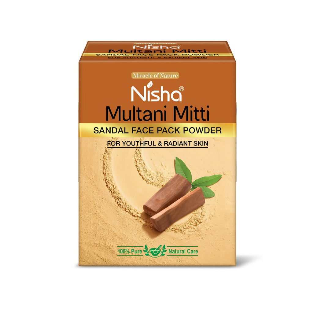Nisha sandal Multani Mitti for Face |Skin Brightening Face Pack | Grocsy
