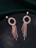 NVR Women Gold Toned Contemporary Drop Earrings | Grocsy