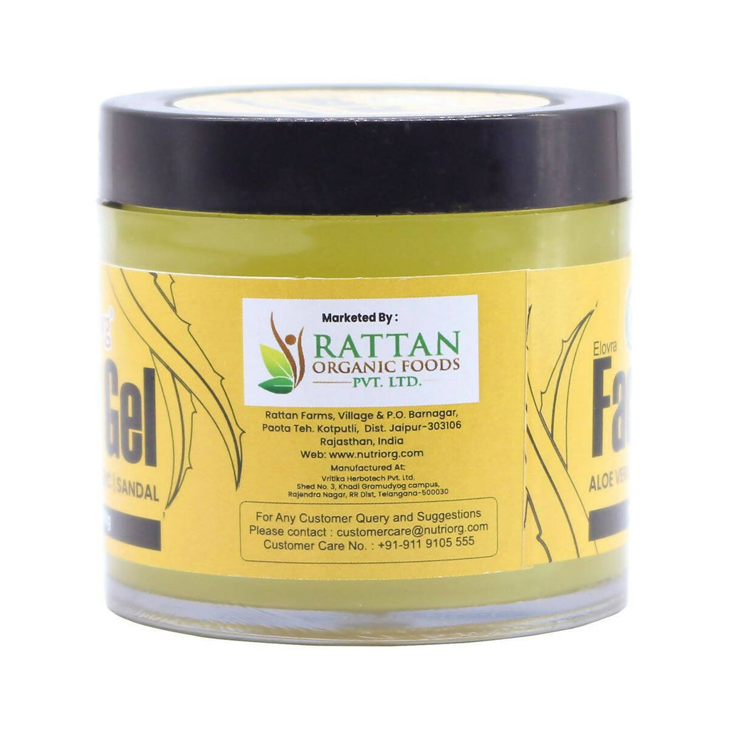 Nutriorg Aloevera Face Gel with sandal & Turmeric | Grocsy