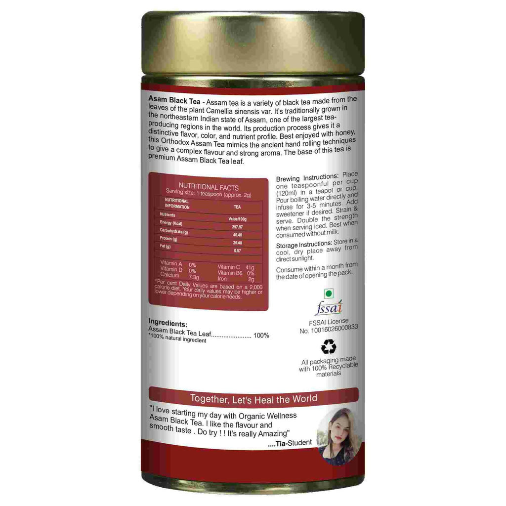 Organic Wellness Assam Black Tea | Grocsy